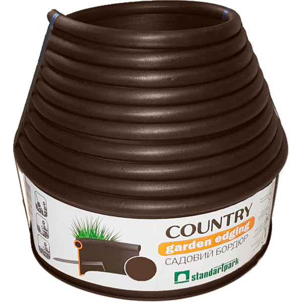 Декоративний бордюр Standartpark Кантрі Лайн Коричневий L6м