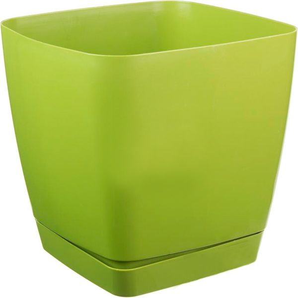 Вазон пластиковий Form Plastic Тоскана Квадро-19 квадратний 5л оливковий (0734-008) 