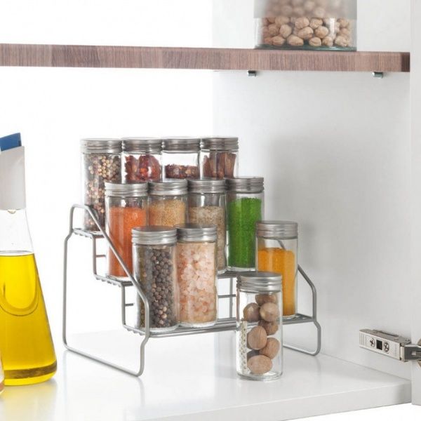 Полиця для спецій Metaltex 364623 Steppo 150x180x200 мм металевий