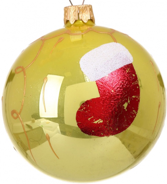 Шар новогодний мульти d 80 мм в ассортименте