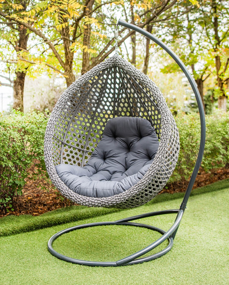 Кресло подвесное Украинские конструкции Колибри Нова серый