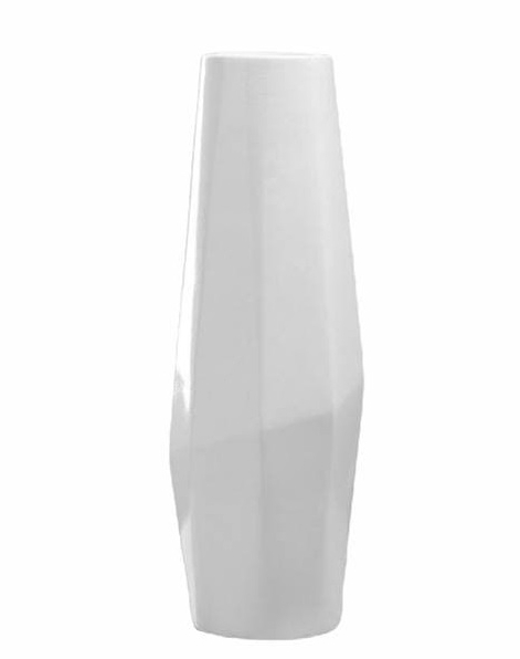 Ваза керамічна Nana ceramics Спектр 40 см білий глянець 