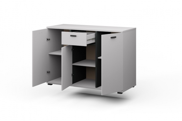 Комод SOKME Космо 1200х841х480 сірий шифер /сірий 