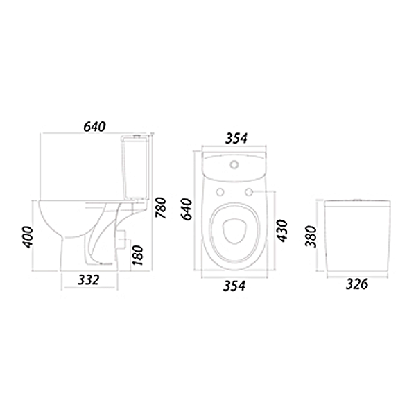 Унитаз-компакт Colombo Акцент классический Basic S12942500 с сиденьем