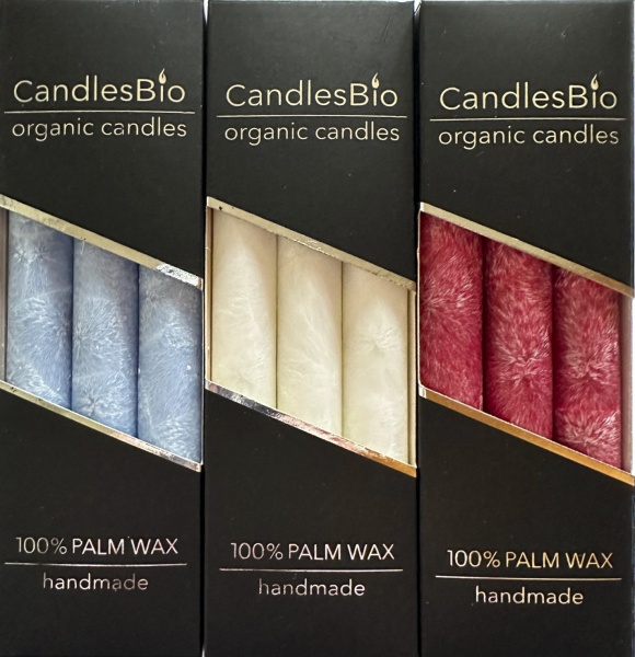 Набор свечей WP12 20/180 коралловый 3 шт. CandlesBio