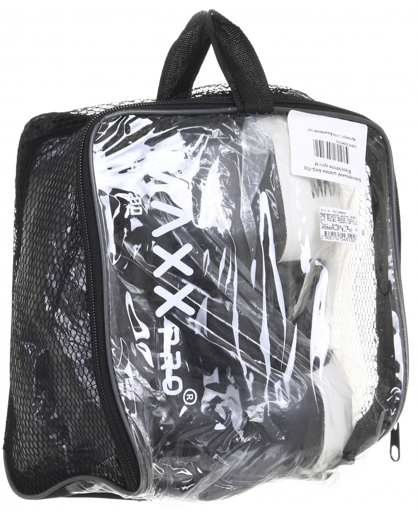 Шлем боксерский MaxxPro р. M AHG-700 Black/White vynil M черный