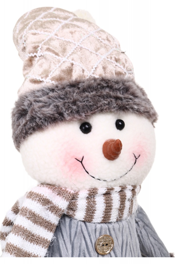 Декорация новогодняя Снеговик пузатик что стоит в ассортименте YH21804 58 см