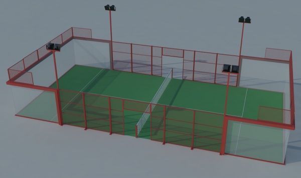 Корт для паддл-тенниса ManzaSport 15,24х6,1 м 