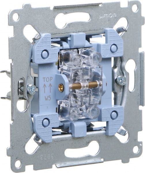 Механизм выключателя двухклавишный Simon 54 без подсветки 10 А 250В SW5M