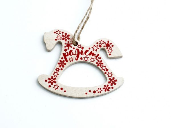 Підвіска Коник червоний «Радість» 6 см dEI-15_03