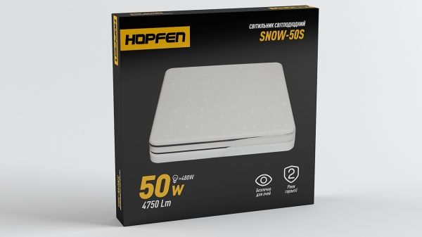 Світильник світлодіодний Hopfen SNOW-50S 50 Вт білий 4500 К SNOW-50S 50W 4500K