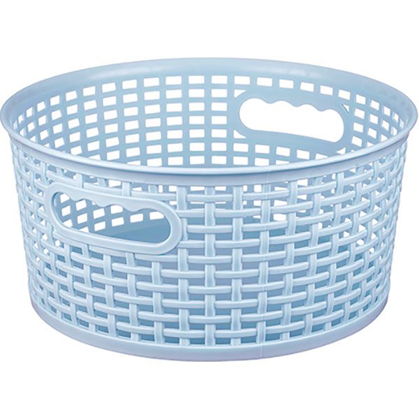 Кошик Gondol Plastic G-660 KANGAROO-Round блакитний 235x235x110 мм