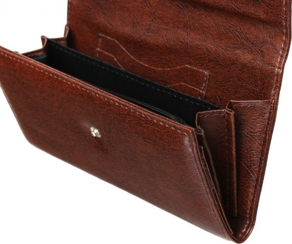 Гаманець жіночий на кнопці коричневий 023002 