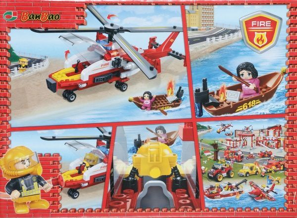 Конструктор BanBao Пожарные Вертолет 2