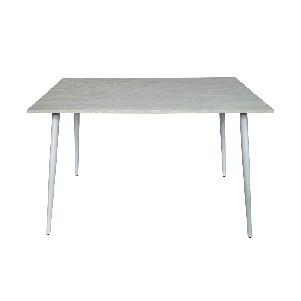 Стол обеденный Эванс 1200x800x750мм шелковый камень/белый