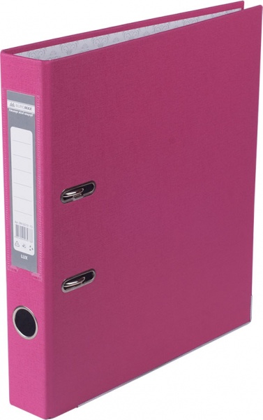 Папка-регистратор LUX односторонняя JOBMAX А4 50мм PP розовая сборная BM.3012-10c Buromax