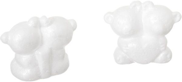 Декоративний виріб для розфарбовування з пінопласту у вигляді ведмедя з сердцем 7см Річ-Ленд