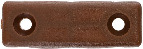 Мебельная ножка DC 481 пластик під 2 саморізи 5х15х50 мм горіх 10 шт 