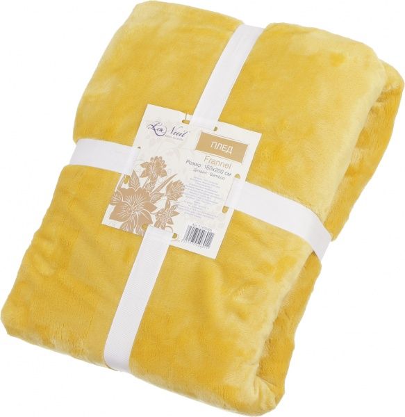 Плед Bamboo 160x200 см желтый La Nuit 