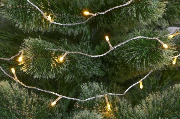 Электрогирлянда линейная внутренняя и внешняя встроенный светодиод (LED) 120 ламп 12м желтая