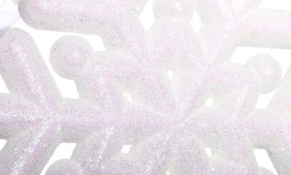 Декорація новорічна Сніжинка 20 см SDK3037W+1 