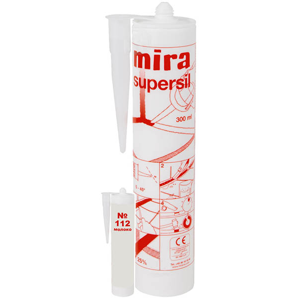 Герметик силиконовый Mira санитарный Supersil 112 молочный 300мл