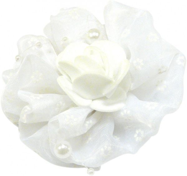 Бант MARI N білий mini D10 2 шт.