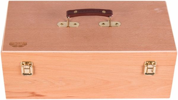 Пенал для художественных материалов деревянный 40х20х15 см