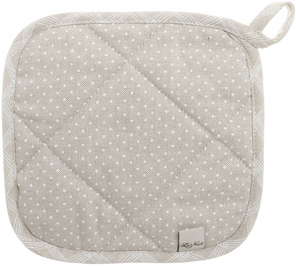 Прихватка Шале Горошок з клітинкою 20x20 см бежевий La Nuit 