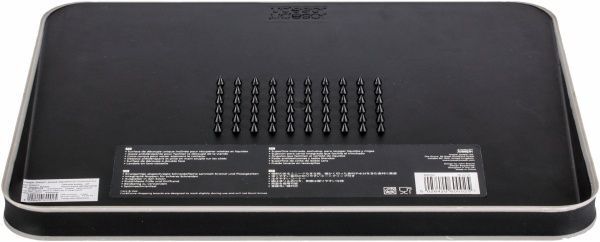 Доска разделочная Cut And Carve 37,5х29,5х2,5 см черная Joseph Joseph