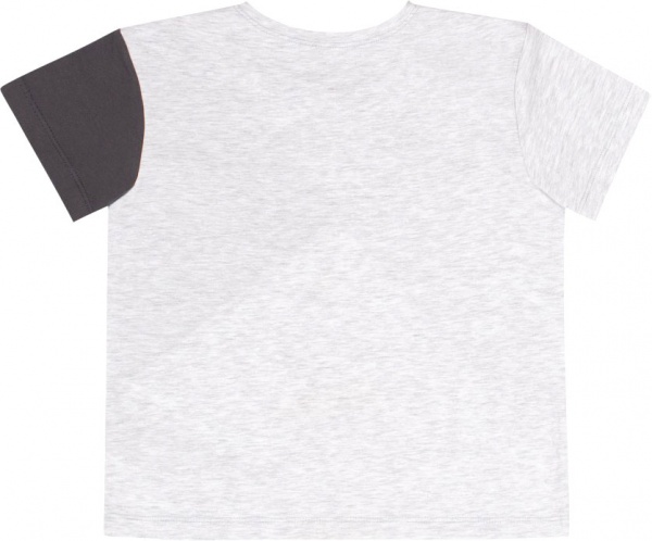 Футболка для мальчиков Bembi ФБ869 р.104 серый с белым 24869011039.X10 