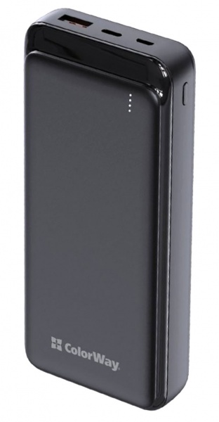 Универсальная мобильная батарея ColorWay 20000 mAh black (CW-PB200LPG3BK-PD) 