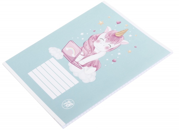 Тетрадь школьная Unicorn 18 листов клетка Nota Bene