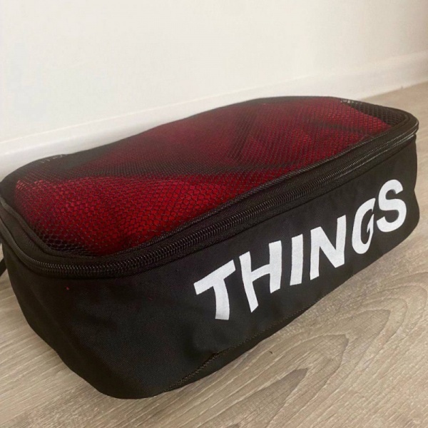 Органайзер текстильный Organize M-Bag-S THINGS хлопковый для вещей черный 200x300 мм