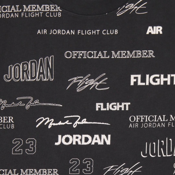 Футболка Nike M J FLT MVP STMT 85 SS CREW DX9573-045 р.S чорний