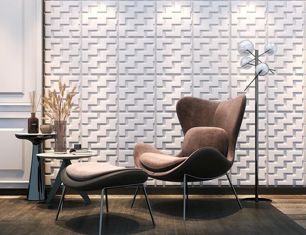 Декоративна панель 3D. STAIRS 500x500 мм