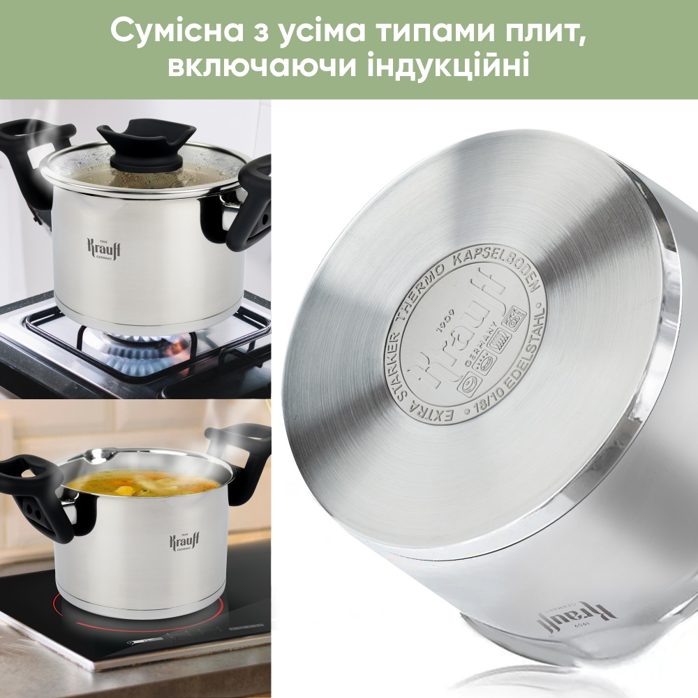 Кастрюля с крышкой Krauff Elegance 2 л 26-247-028