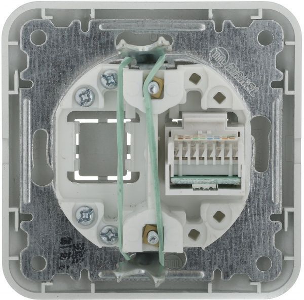 Розетка компьютерная Makel Lillium Natural серебристый