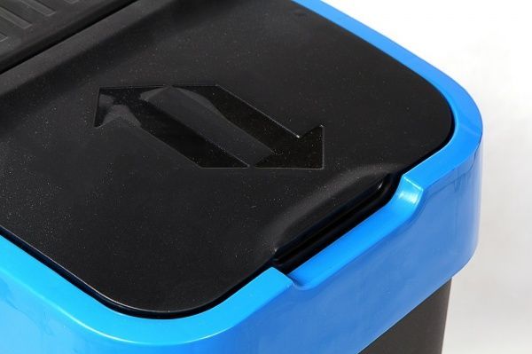 Бак для мусора Heidrun с крышкой Push & Up 60 л синий