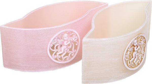 Подсвечник фонарик-лодочка Амур, 28 см, бежевый Pako-If