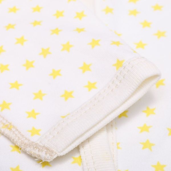 Комбинезон детский Bambinelli желтая звезда р.56 белый с рисунком 