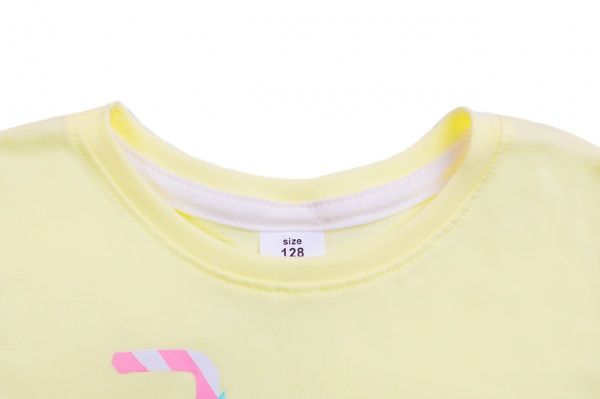 Футболка для дівчаток Luna Kids з принтом Super Fresh р.110 ваніль 