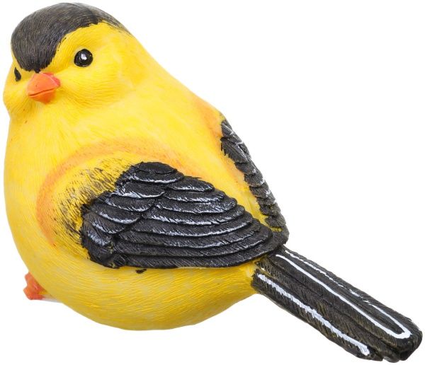 Декоративная фигура желтая птичка 135x75x75 мм