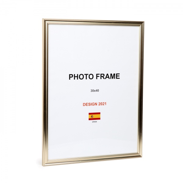Рамка для фото 1 фото 30х40 см біле золото 