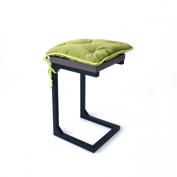 Подушка на стул Романс оливка яркая 400х400