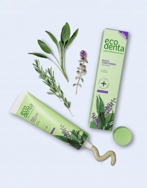 Зубная паста ECODENTA GREEN LINE Многофункциональная 7 Трав 100 мл