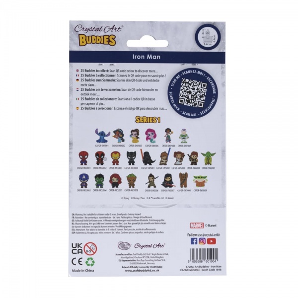 Мозаїка Crystal Art Залізна людина CAFGR-MCU003