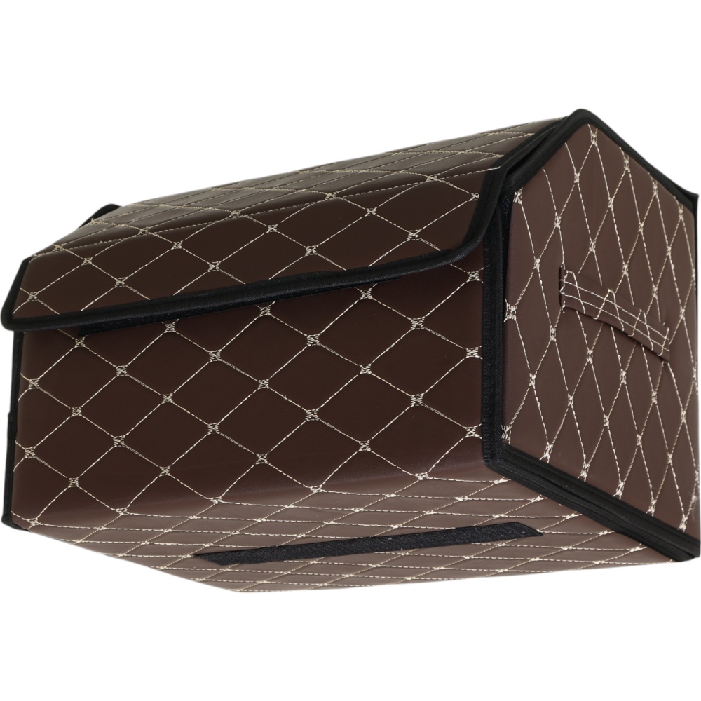 Сумка-органайзер в багажник розмір M Auto Assistance AA-433BW коричнево-білий