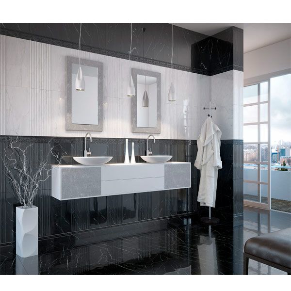 Плитка Golden Tile Absolute Modern білий 300x600 мм