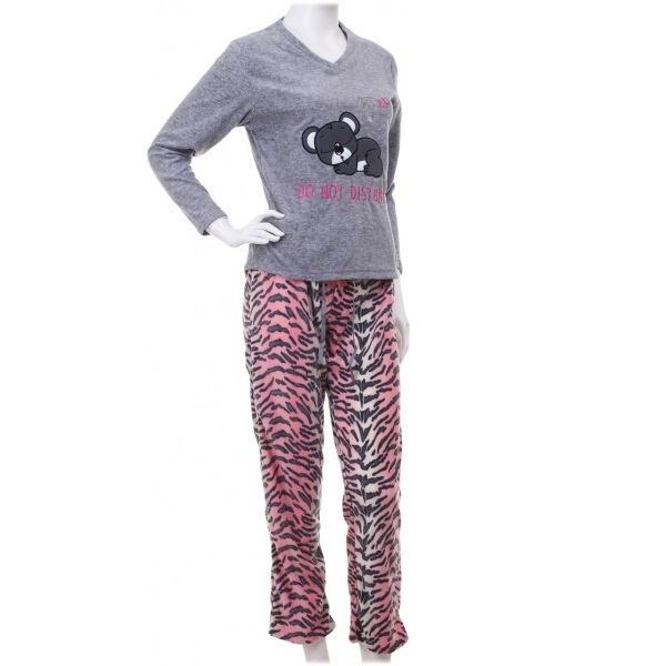 Костюм домашний женский La Nuit Home Do not disturb р. XL светло-серый 